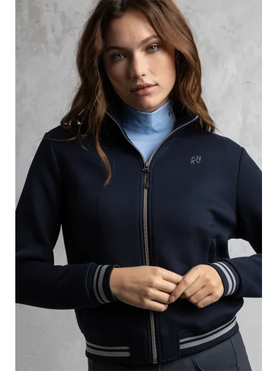 Chaqueta sudadera en azul marino (Inkwell) para mujer - Anky