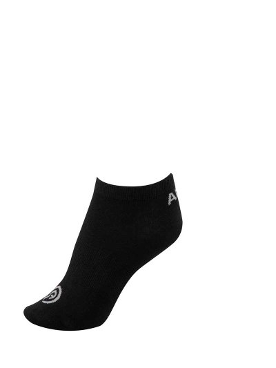 Calcetines tobilleros negros (zwart) con detalles en gris - Anky