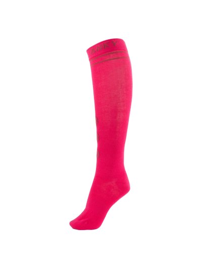 Calcetines técnicos altos fucsias (fuchsia red) y burdeos - Anky