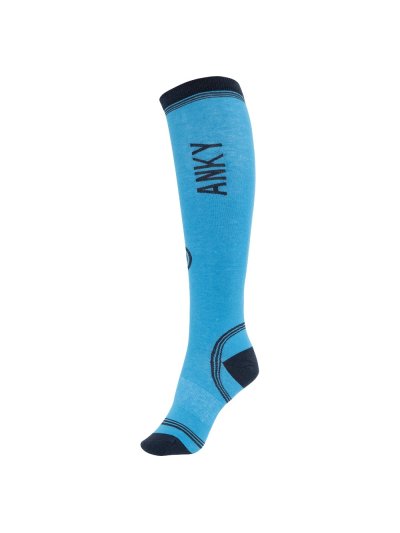 Calcetines técnicos azules (brilliant blue) con detalles en azul marino - Anky