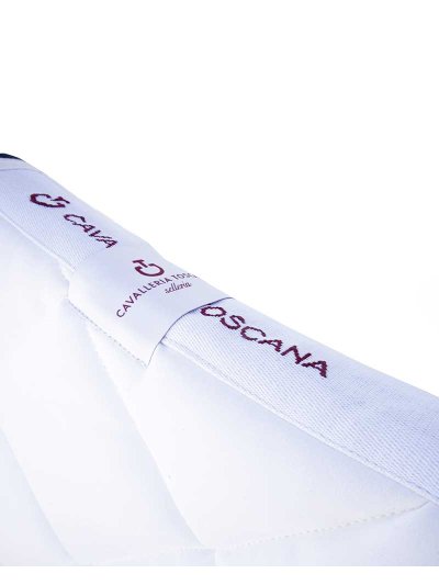 Sudadero de doma blanco con logo en burdeos para pony (C y D) - Cavalleria Toscana - imagen 3