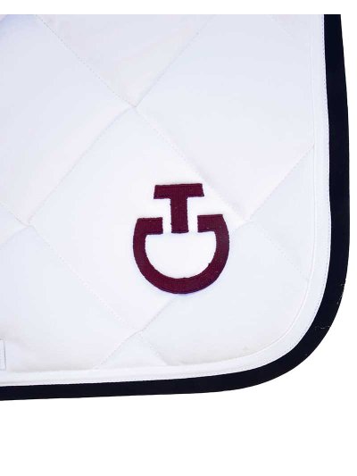 Sudadero de doma blanco con logo en burdeos para pony (C y D) - Cavalleria Toscana - imagen 2