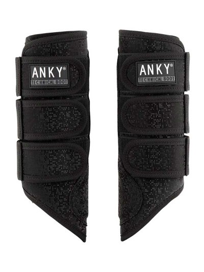 Pack de 2 protectores para doma negros (black) con efecto de cristales para caballo (cob y/o full) - Anky