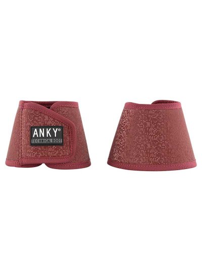 Pack de 2 campanas burdeos (tawny port) con efecto de cristales para caballo (cob y/o full) - Anky