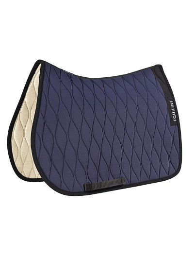 Sudadero de salto morado oscuro y negro para caballo Alveolar - Equiline