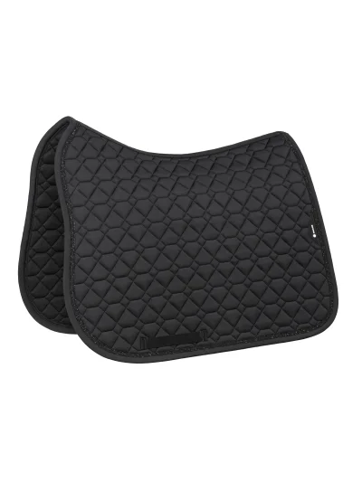 Tapis de saut et de dressage matelassage Tech-Diamond noir à strass pour cheval EQGEMMA - Equiline