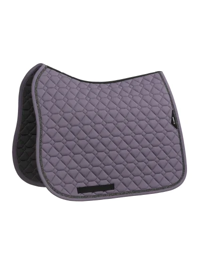 Tapis de saut et de dressage matelassage Tech-Diamond violet à strass pour cheval EQGEMMA - Equiline