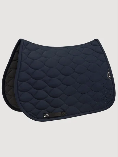 Tapis de selle de saut bleu marine pour cheval - Equiline