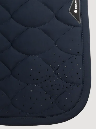 Tapis de selle de saut bleu marine pour cheval - Equiline - imagen 3