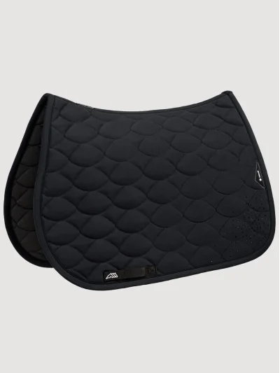 Tapis de selle de saut noir pour cheval - Equiline