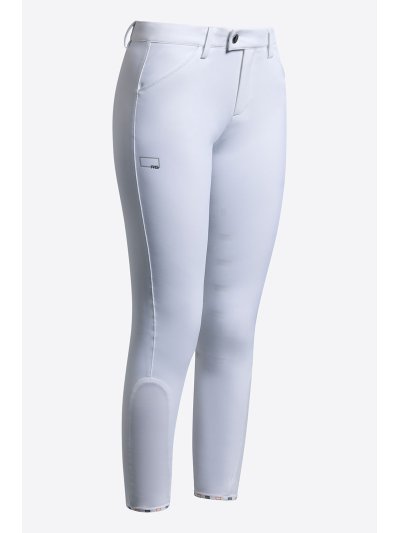 Pantalones de montar blancos junior unisex full grip - RG