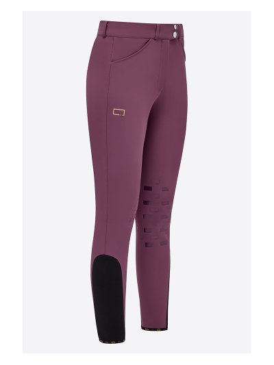 Pantalon de saut prune à basanes pour femme - RG
