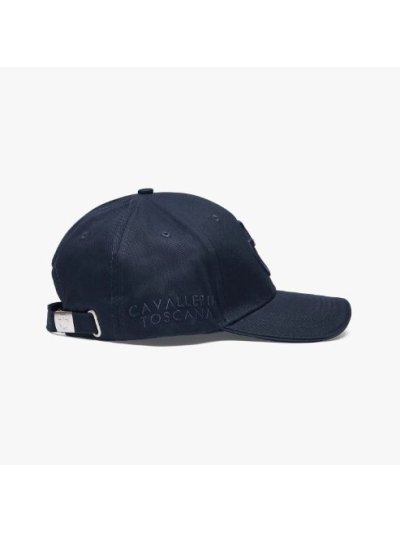Gorra azul marino con logos bordados azul marino - Cavalleria Toscana - imagen 2