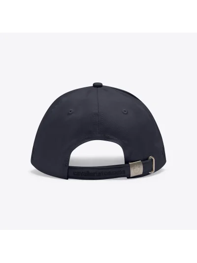 Gorra de algodón gris antracita con logo bordado negro - Cavalleria Toscana - imagen 3