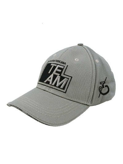 Casquette kaki clair/grisâtre avec logo brodé en noir CT Team - Cavalleria Toscana