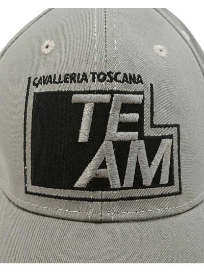 Casquette kaki clair/grisâtre avec logo brodé en noir CT Team - Cavalleria Toscana - imagen 2