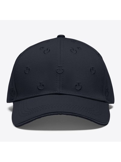 Gorra azul marino con bordado de micrologotipos - Cavalleria Toscana