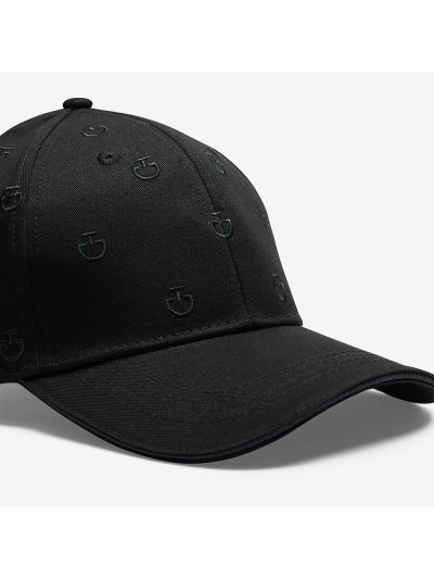 Gorra en color negro con bordado de micrologotipos - Cavalleria Toscana - imagen 2
