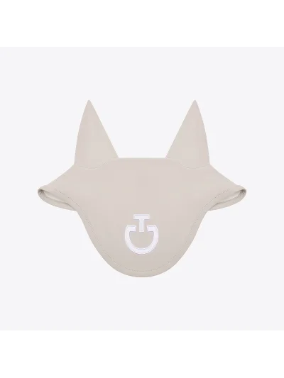 Bonnet en jersey léger beige clair (Birch) avec logo brodé pour cheval - Cavalleria Toscana
