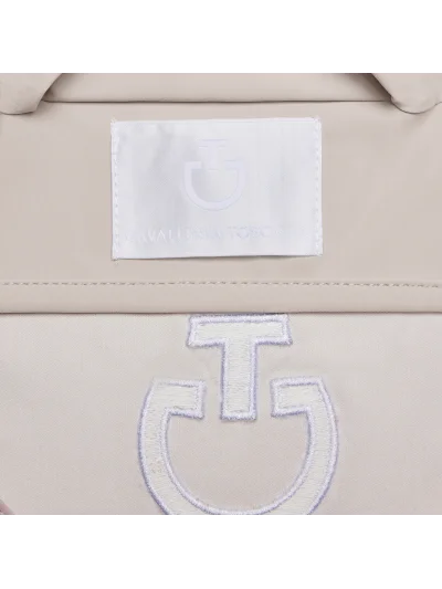 Bonnet en jersey léger beige clair (Birch) avec logo brodé pour cheval - Cavalleria Toscana - imagen 3