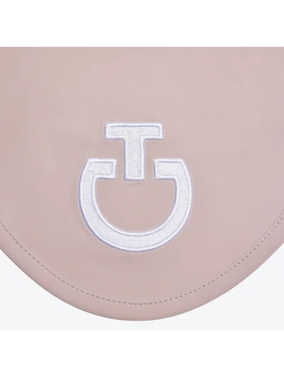 Bonnet en jersey léger rose clair (Violet Ice) avec logo brodé pour cheval - Cavalleria Toscana - imagen 2