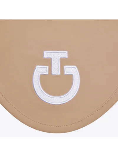 Bonnet en jersey léger camel (Brush) avec logo brodé pour cheval - Cavalleria Toscana - imagen 2