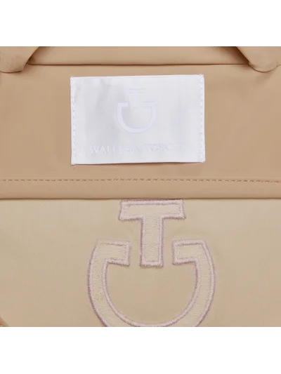 Bonnet en jersey léger camel (Brush) avec logo brodé pour cheval - Cavalleria Toscana - imagen 3