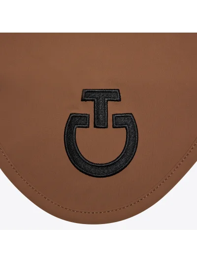 Bonnet en jersey léger marron caramel (Mink) avec logo brodé pour cheval - Cavalleria Toscana - imagen 2