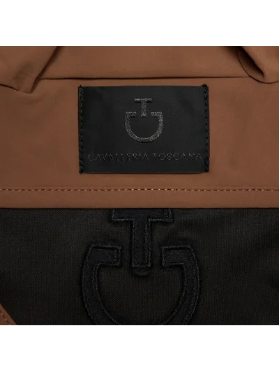 Bonnet en jersey léger marron caramel (Mink) avec logo brodé pour cheval - Cavalleria Toscana - imagen 3