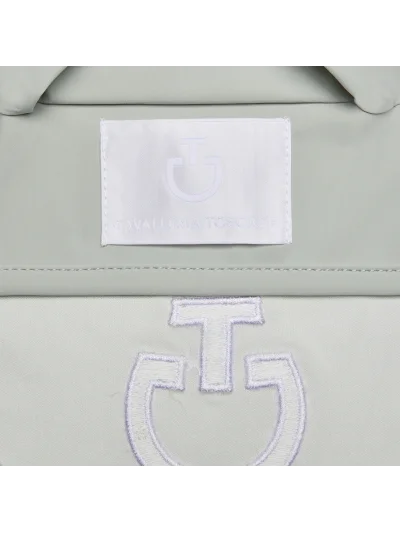 Bonnet en jersey léger vert sauge (Belgian Block) avec logo brodé pour cheval - Cavalleria Toscana - imagen 3