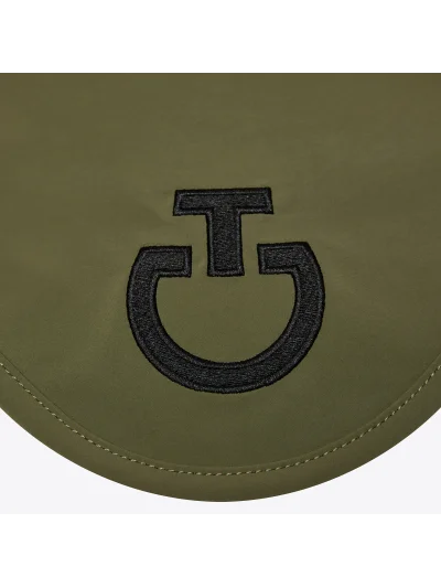 Orejeras de tejido ligero verde oliva (Winter Moss) con logo bordado para caballo - Cavalleria Toscana - imagen 2