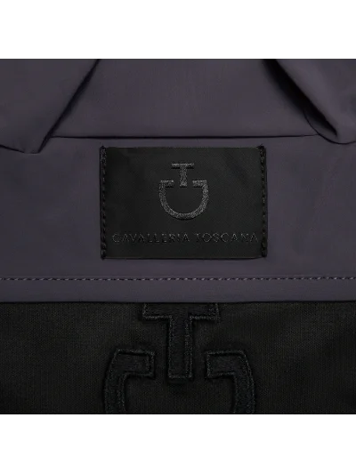 Bonnet en jersey léger gris anthracite (Charcoal) avec logo brodé pour cheval - Cavalleria Toscana - imagen 3