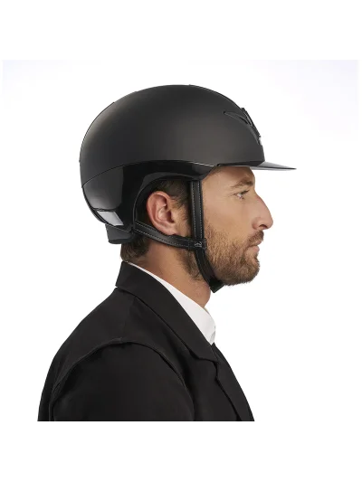 Casco de equitación negro mate con visera brillante Vita GST - Veredus - imagen 2