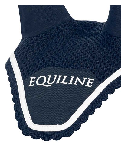 Navy blue earmuffs with elastic ears for horses (full) Chirillc - Equiline - imagen 2