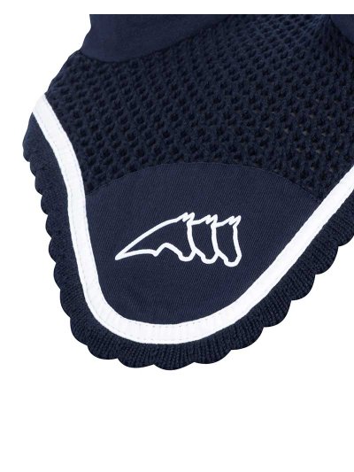 Navy blue earmuffs with elastic ears for horses (full) Christophec - Equiline - imagen 2