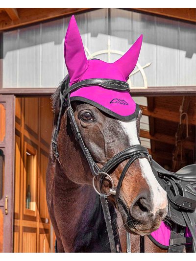 Violet earmuffs with elastic ears for horses Codic - Equiline - imagen 2