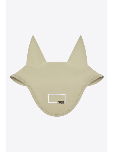 Bonnet en jersey vert sauge avec logo pour cheval - RG