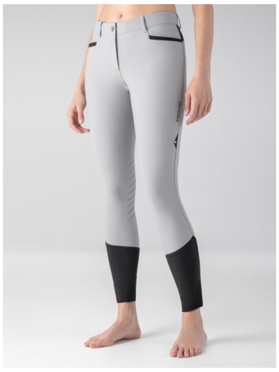 Gray horse riding pants (knee grip) for women Cepik - Equiline