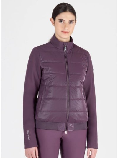 Veste technique violet respirant et matelassée por devant pour femme Gaston - Equiline
