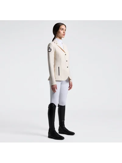 Americana de concurso beige claro (Birch) ligera con cremallera para mujer R-EVO - Cavalleria Toscana - imagen 2