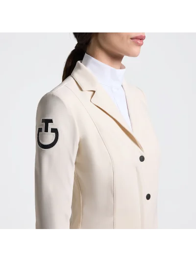 Americana de concurso beige claro (Birch) ligera con cremallera para mujer R-EVO - Cavalleria Toscana