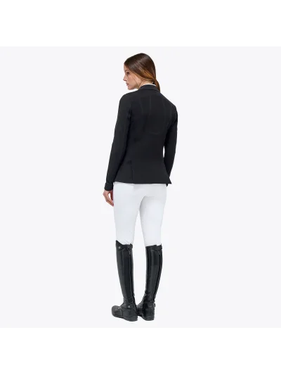 Americana de concurso negra ligera con cremallera para mujer R-EVO - Cavalleria Toscana - imagen 3