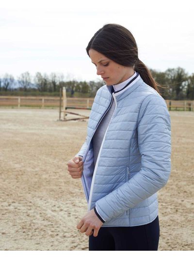 Ultralight padded light blue jacket for women - Cavalleria Toscana