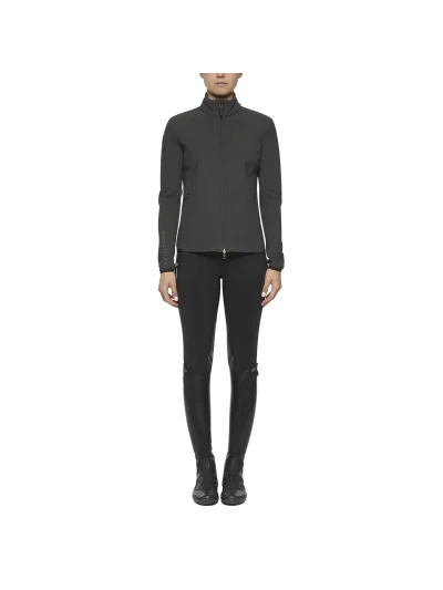 Dark Grey Fleece-Lined Softshell Jacket for Women – Cavalleria Toscana Revolution - imagen 2