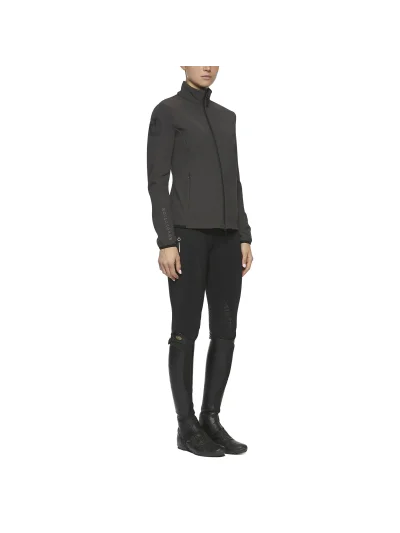 Dark Grey Fleece-Lined Softshell Jacket for Women – Cavalleria Toscana Revolution - imagen 3