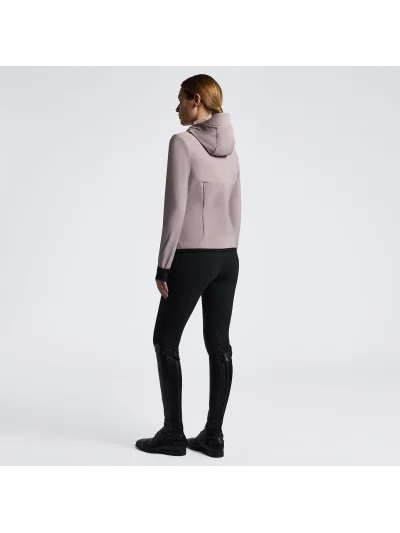 Chaqueta softshell con capucha rosa palo (Cipria) para mujer - Cavalleria Toscana - imagen 3