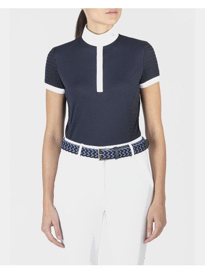 Polo de compétition bleu marine pour femme - Equiline