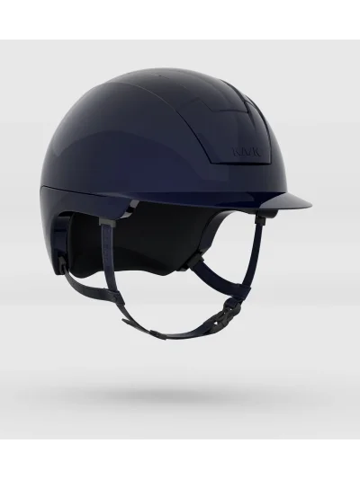 Casque d'équitation bleu marine brillant (Navy Shine) Kooki - Kask