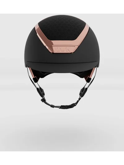 Casco de equitación negro mate con cromado oro rosa (Black Everyrose) Dogma Chrome - Kask - imagen 2