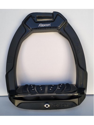 Étriers "Safe-on" incliné ultragrip noirs avec amortisseurs noirs - Flex-On